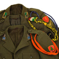 Giacca dell'esercito italiano originale Brown Parade Unifort Dress E questione militare