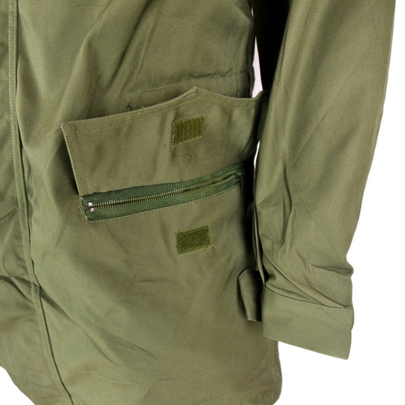 Giacca militare originale dell'esercito italiano di oliva verde oliva bdu in eccesso