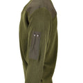 Originale Italian Pullover Pullover Commando Jumper Green Green Wool V-Neck Swater Nuovo