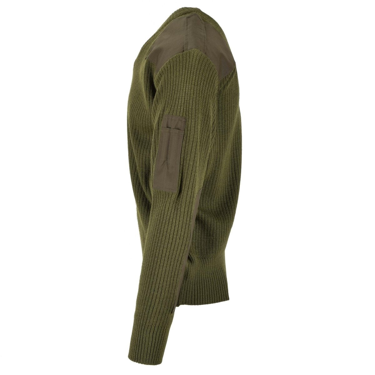 Originale Italian Pullover Pullover Commando Jumper Green Green Wool V-Neck Swater Nuovo