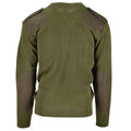 Originale Italian Pullover Pullover Commando Jumper Green Green Wool V-Neck Swater Nuovo