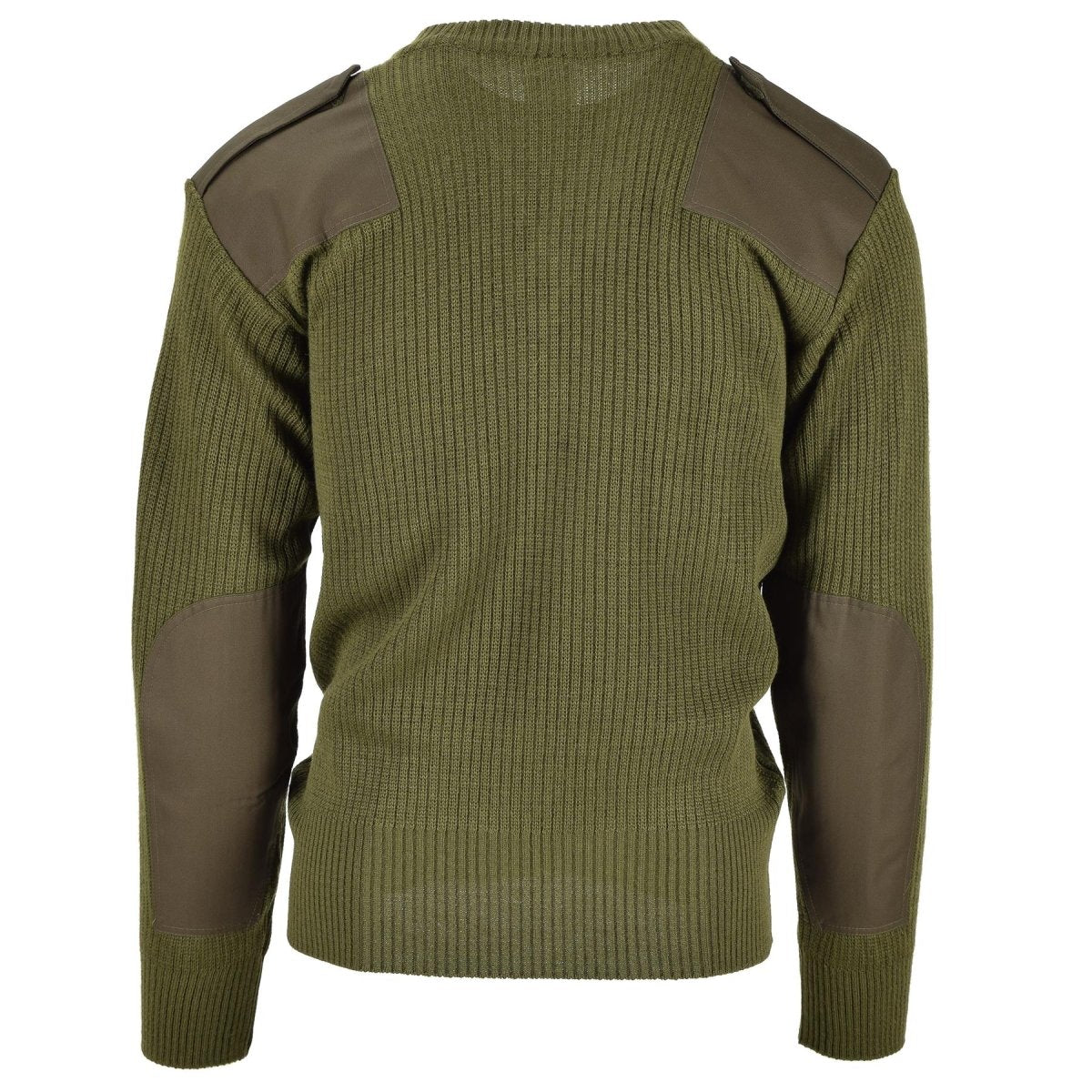 Originale Italian Pullover Pullover Commando Jumper Green Green Wool V-Neck Swater Nuovo