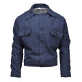 Originale Italian Army Vintage Vintage Giacca IKE Giacca per camicetta in lana uniforme blu