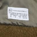 Original Italian military brown liner vest quilt faux fur vintage warm khaki - GoMilitar