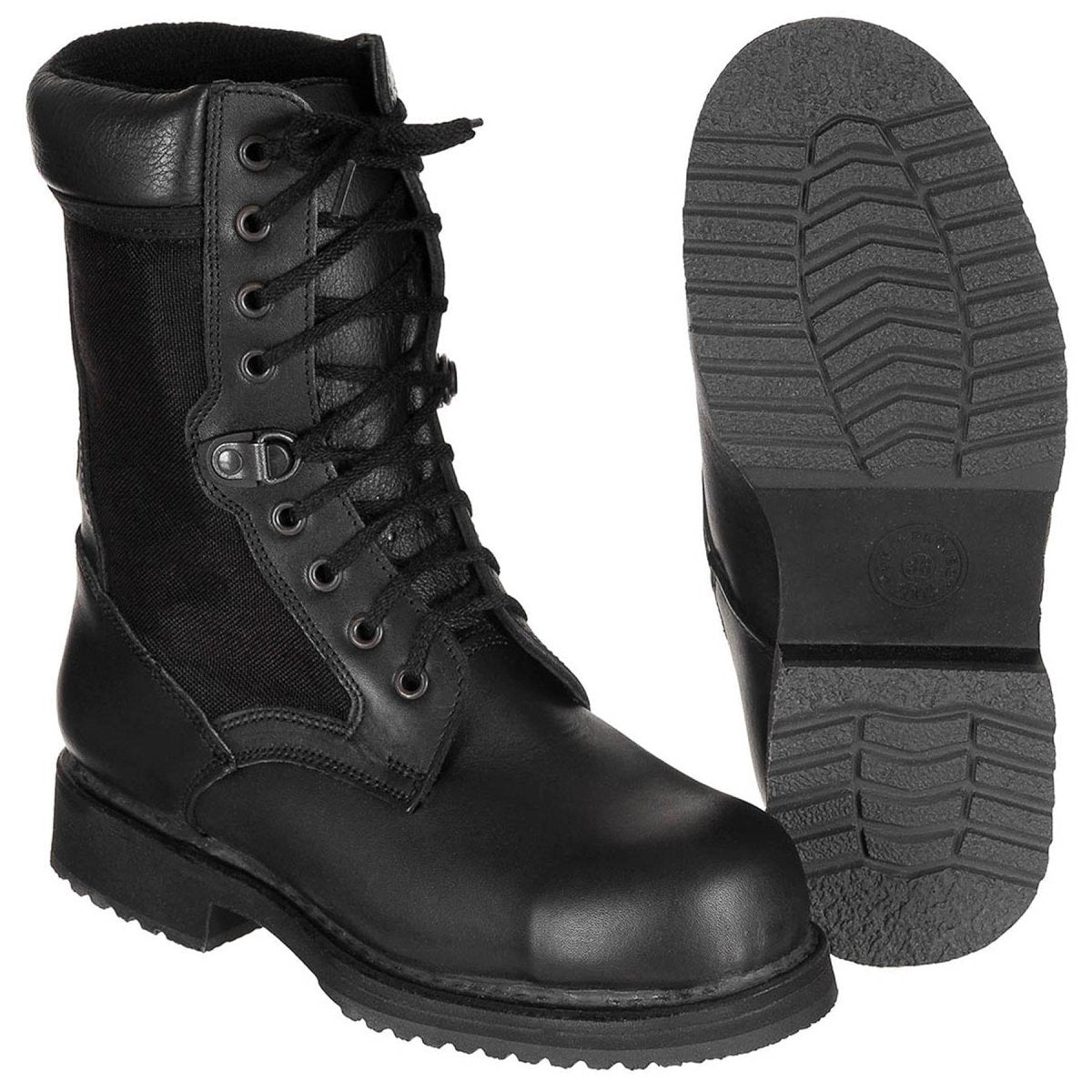 Stivali Da Combattimento Donna In Pelle A2Z – Nero, Lacci, Suola Antiscivolo – Taglia UK 7 - Foto 2
