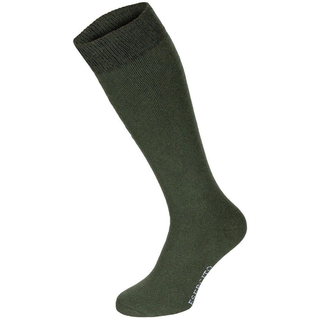 Calzini invernali originali militari italiani dell'Esercito, lunghi, alti, caldi, confezione da 3, color oliva