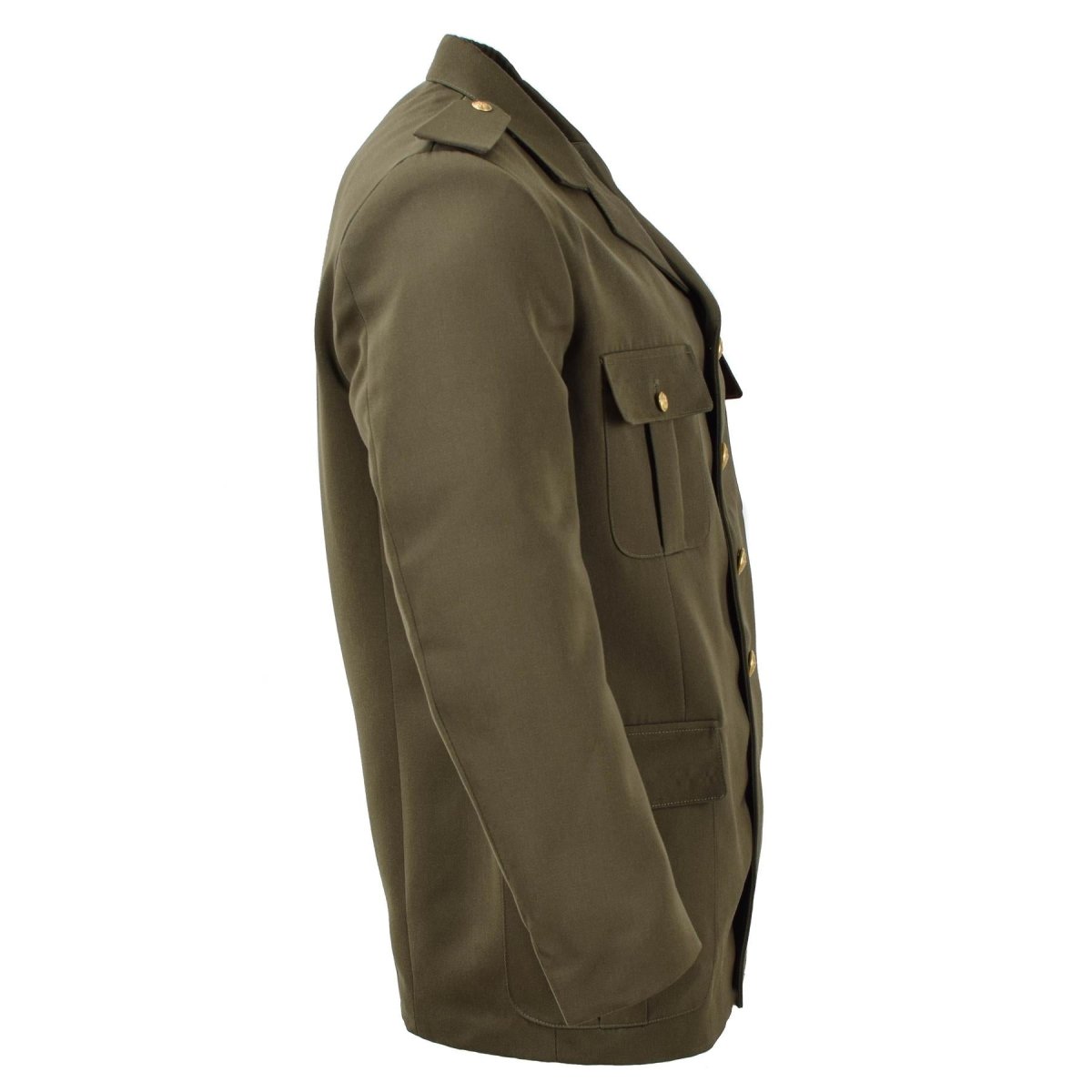 Giacca formale militare italiano originale Verde Abito Parade Vintage Brown