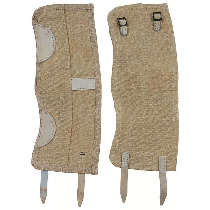 Ghette Militari Originali Italiane Coprigambe per Stivali Army Surplus Khaki in tela resistente per la protezione dell'attrezzatura da esterno ed escursionismo