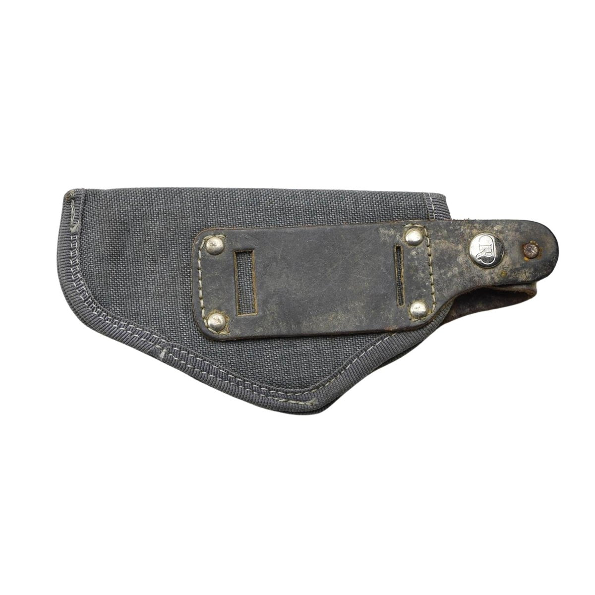 Fondina Originale Militare Italiana Per Pistola In Nylon Chiusura Con Bottone A Pressione Colore Grigio