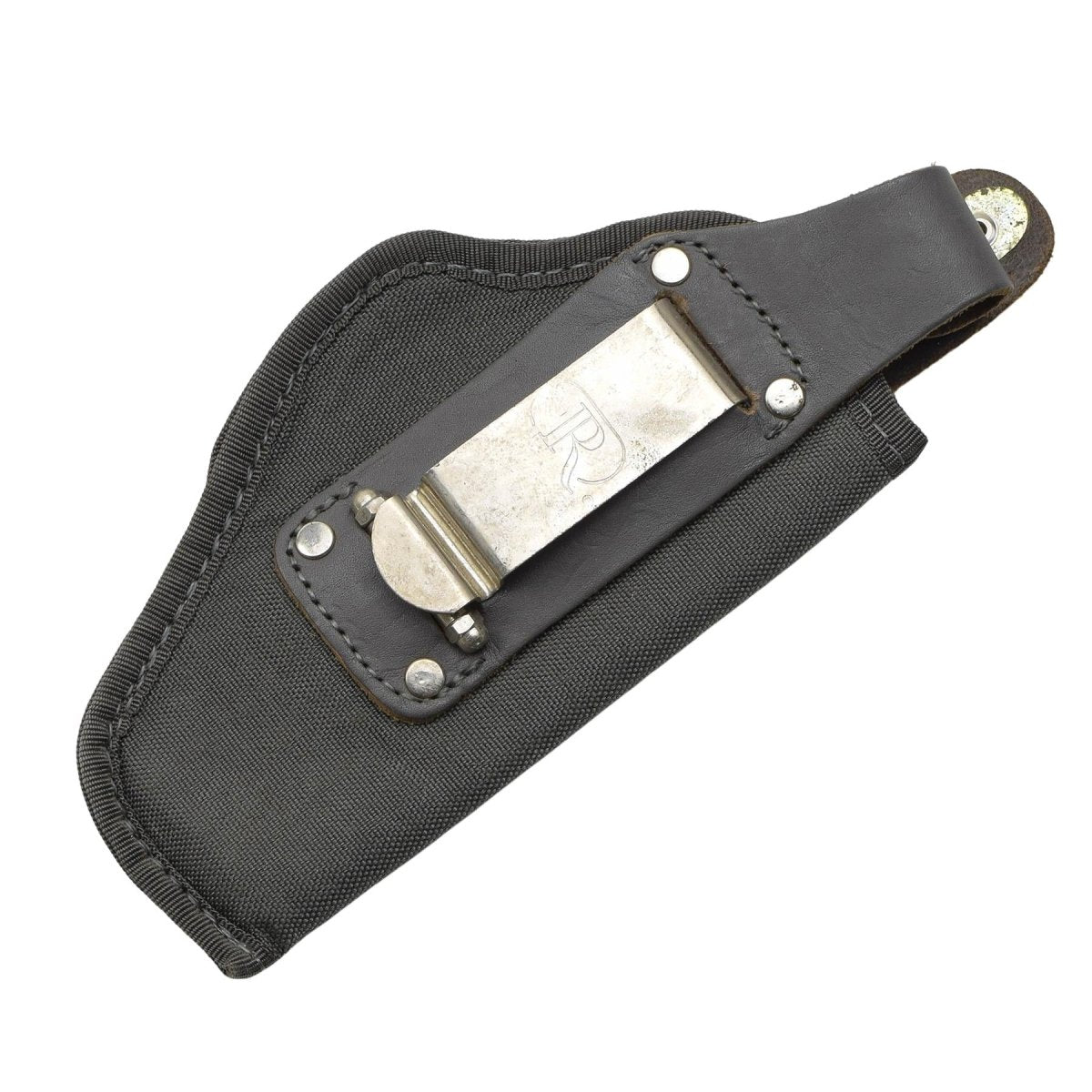 Fondina Pistola Militare Italiana Originale Chiusura Con Bottone A Pressione Nylon Grigia Nuova