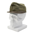 Cappuccio di field snapback militare italiano originale oliva vintage leggero