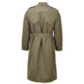 Donne militari italiane originali Trench Coat Olive Long con rivestimento a cinghia Army Nuovo