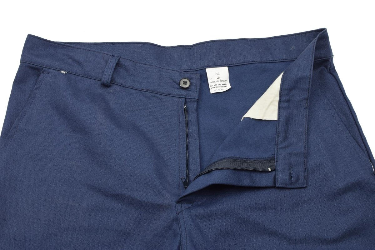Pantaloni militari italiani originali pantaloni blu surplus pantaloni cotone nuovo
