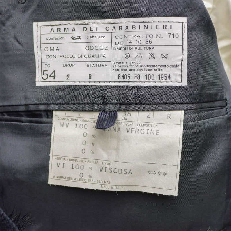 Original Police italiana Carabinieri UNIFIFICO UFFICIO COSTO DI APPOSTAZIONE NUOVO