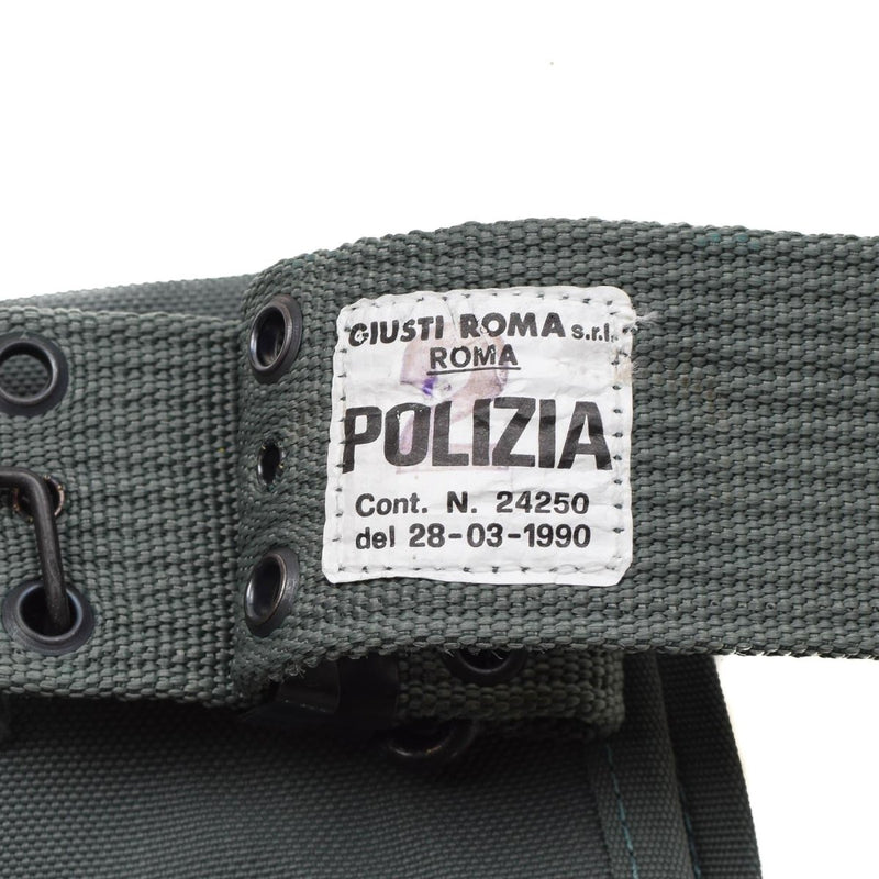 Fino a cinghia di pistola di polizia italiana originale con sistema di vita da tasca delle munizioni Nuovo