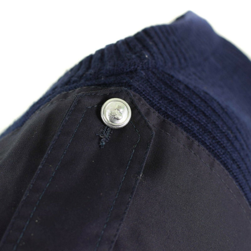 Originale Pullover Italiano Pullover V-Neck Commando Jumper Dark Blue Sighion Wool