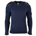 Originale Pullover Italiano Pullover V-Neck Commando Jumper Dark Blue Sighion Wool