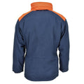 Originale Italian Trilamented Navy Parka Giaccata con cappuccio con cappuccio Nuovo impermeabile