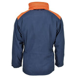 Originale Italian Trilamented Navy Parka Giaccata con cappuccio con cappuccio Nuovo impermeabile