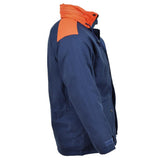 Originale Italian Trilamented Navy Parka Giaccata con cappuccio con cappuccio Nuovo impermeabile