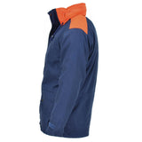 Originale Italian Trilamented Navy Parka Giaccata con cappuccio con cappuccio Nuovo impermeabile