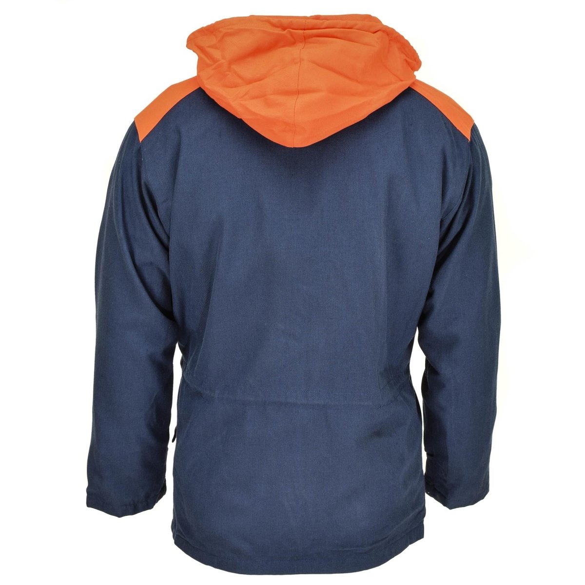 Originale Italian Trilamented Navy Parka Giaccata con cappuccio con cappuccio Nuovo impermeabile