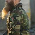 Giacca da combattimento militare originale in Italia Lightweight Woodland Camo Army Orplus Nuovo