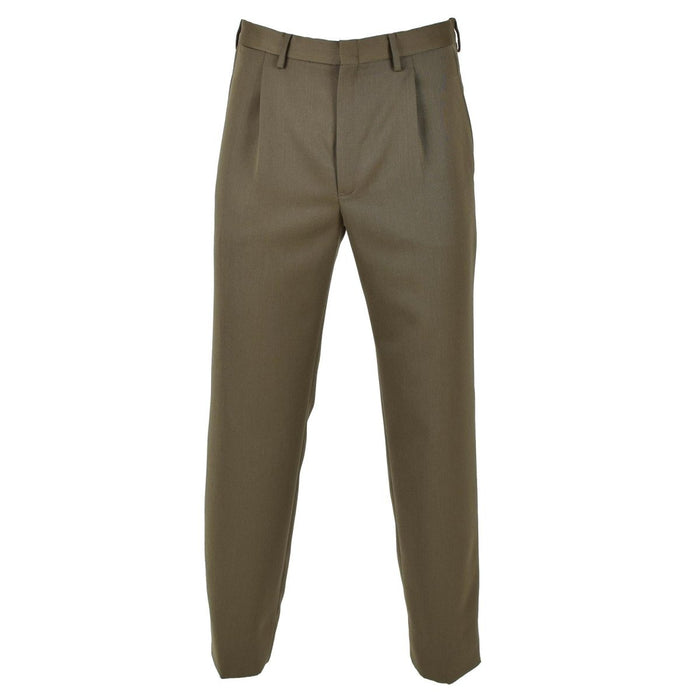 Pantaloni Formali Militari Originali Italiani PANTALONE VERDE vintage Marrone - GoMilitar