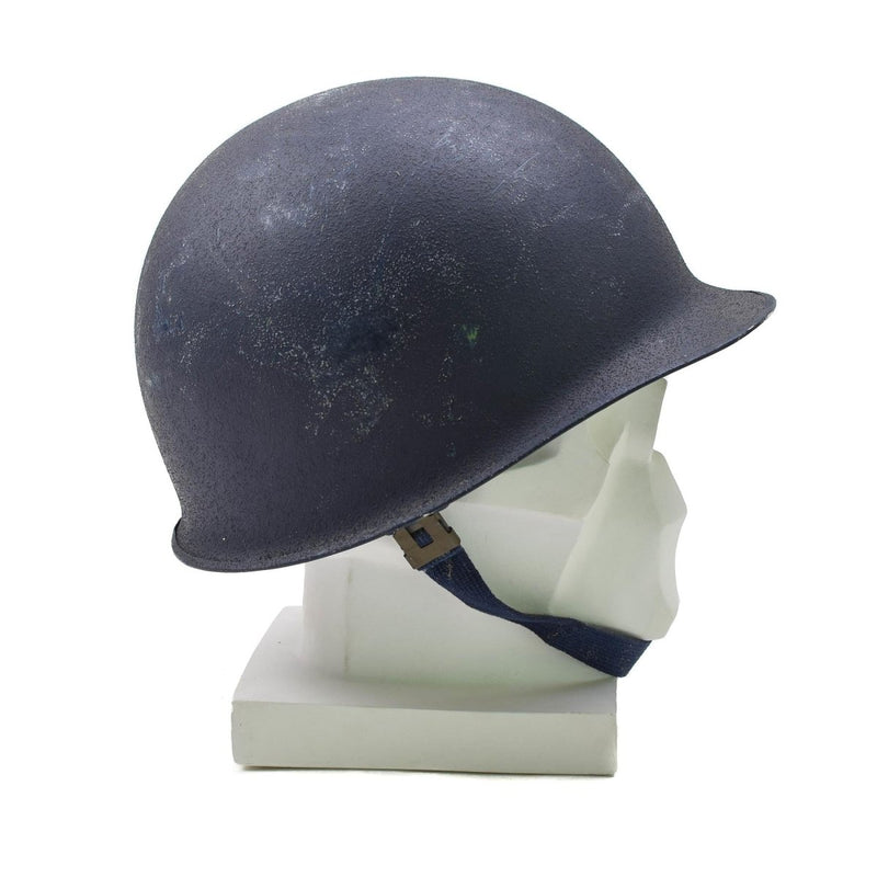 Original Military Belgian Steel Helmet M51 tactical combat army inner pvc Blue - GoMilitar