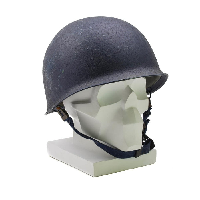 Casco militare originale in acciaio belga M51 tattico da combattimento militare interno in pvc Blu - GoMilitar