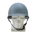 Casco di acciaio belga militare originale M51 Combatti tattici in PVC azzurro