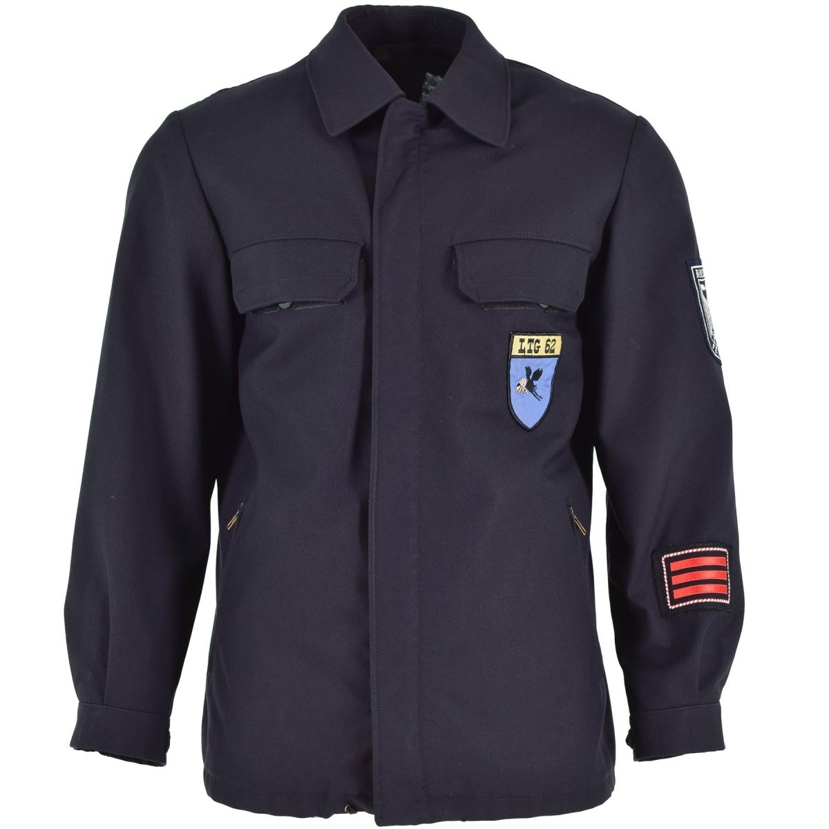 Originale NVA Est East Army Dark Blue Formal Uniform Giacca in surplus militare