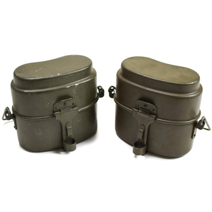 Kit da pasticcio originale dell'esercito polacco Bombetta militare in alluminio da campeggio vintage Oliva - GoMilitar
