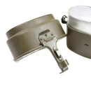 Original Polish Army mess kit Aluminum military bowler pot vintage camping Olive - GoMilitar