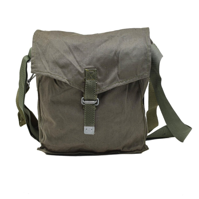 Borsa per maschera antigas originale dell'esercito polacco vintage, cinghie regolabili durevoli, verde oliva - GoMilitar