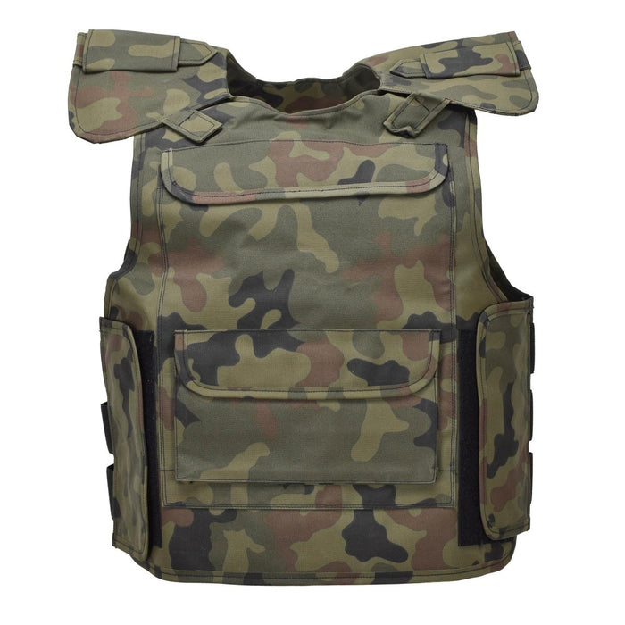 Gilet da combattimento militare originale polacco antiproiettile balistico polacco Petals Camo - GoMilitar