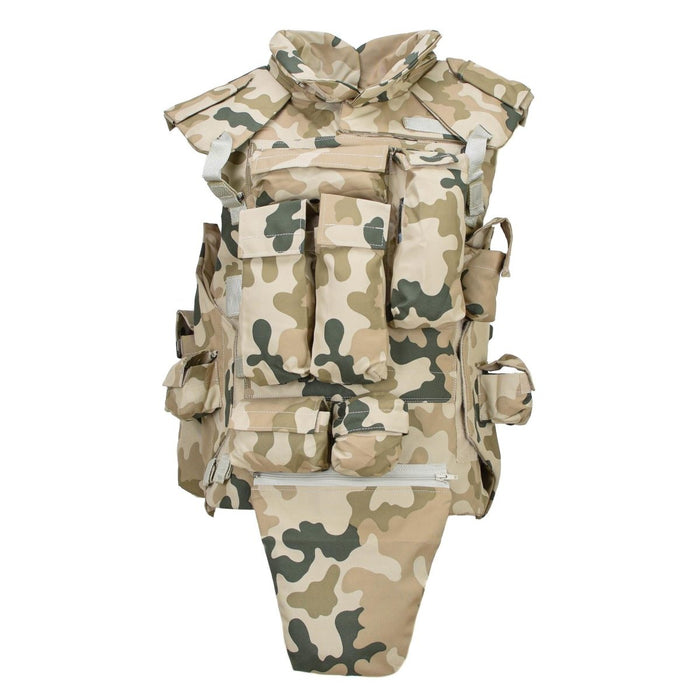 Gilet tattico militare polacco originale, portapiatti leggero Desert Camo - GoMilitar
