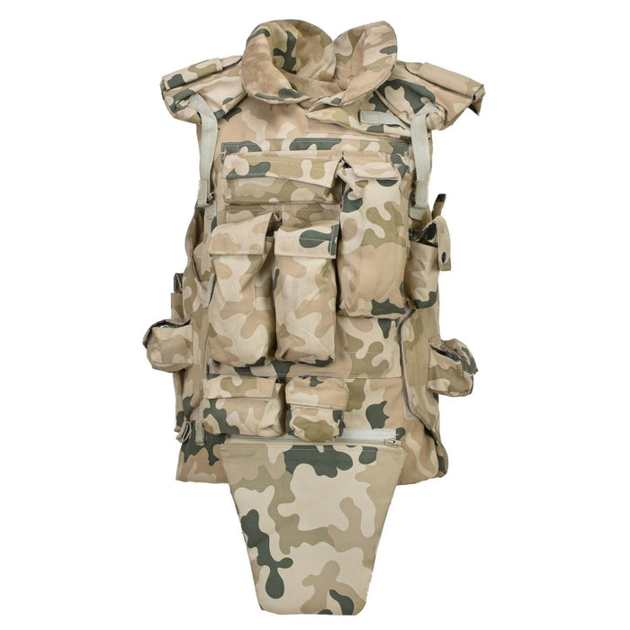 Gilet tattico militare polacco originale, portapiatti leggero Desert Camo - GoMilitar