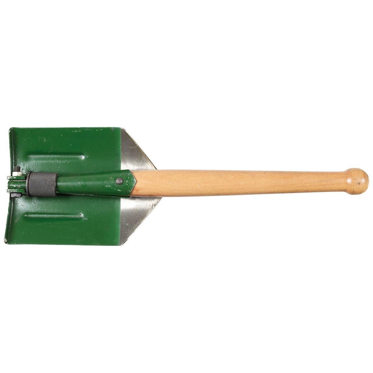 Originale Rumano Esercito rumeno Pala pieghevole Green legno manico in surplus militare Nuovo