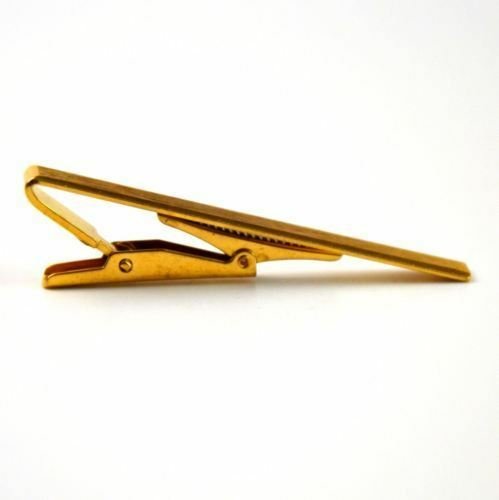 Vintage gold-tone tie clip from Original Scandinavia Sporrong, Sweden Army Air Forces uniform accessory.