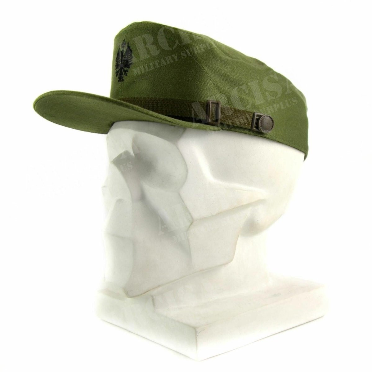 Originale spagnolo spagnolo visore militare captato navy cappello picchi di oliva verde oliva