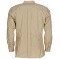 Camicia da lavoro sul campo originale militare spagnola a maniche lunghe, leggera, color kaki