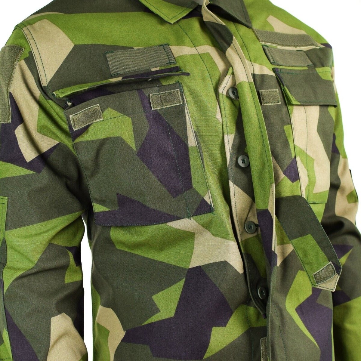 Originale Swedish Army M90 Giacca Splinter Shirt da combattimento camuffato Nuovo