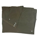 Scheda dell'esercito svedese originale mezza zeltbahn poncho olive surplus
