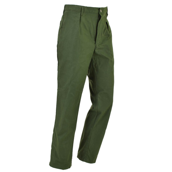 Pantaloni di lavoro militari svedesi originali pantaloni da lavoro vintage verdi pantaloni nuovi