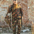 Giacca dell'esercito svizzero originale M83 Field da combattimento alpenflage camicia camo zippato