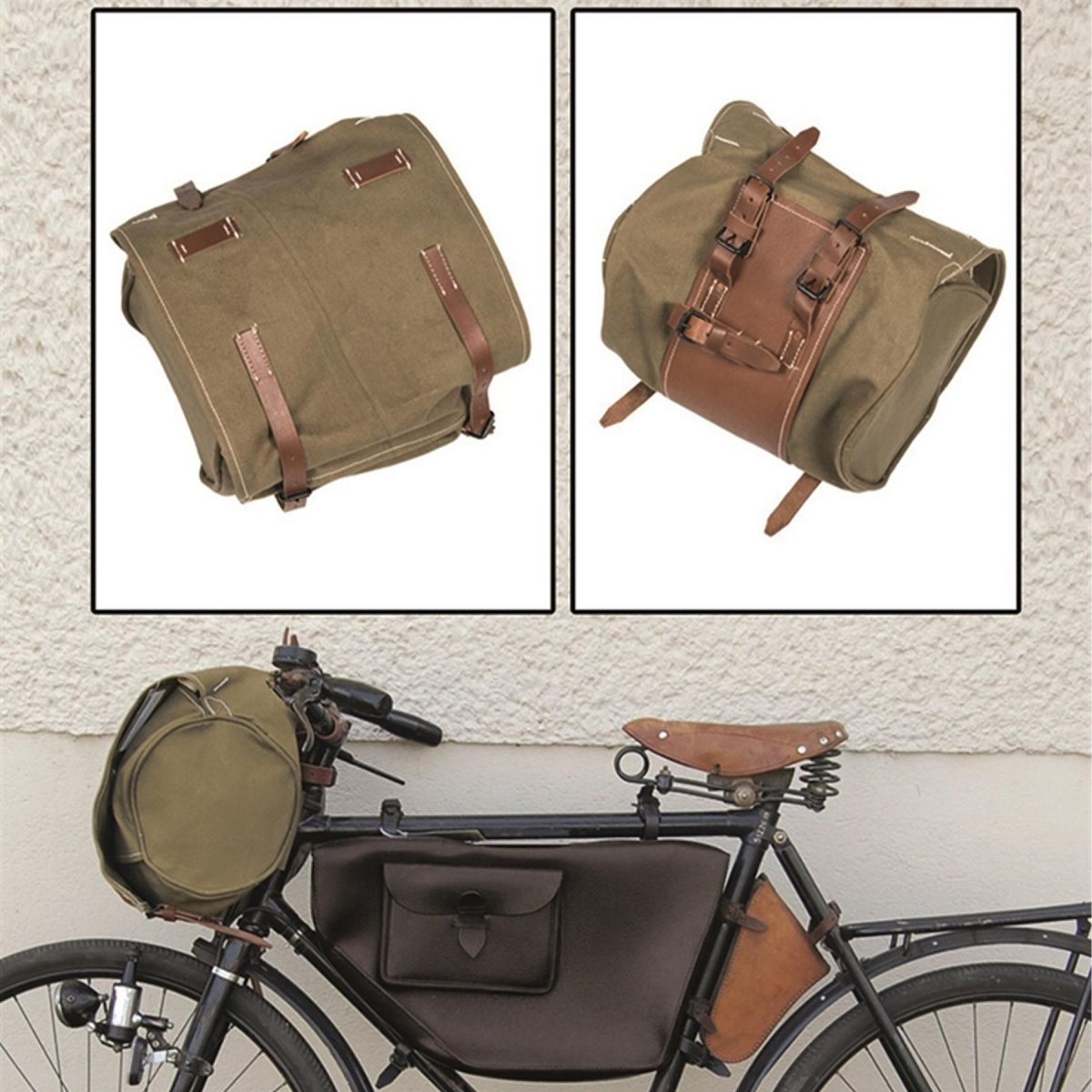Oliva oliva da viaggio per cicli per cicli mil-tec originale dell'esercito svizzero