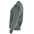 Pullover dell'esercito svizzero originale M74 maglione di lana vergine grigio grigio con cerniera