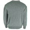 Pullover dell'esercito svizzero originale M74 maglione di lana vergine grigio grigio con cerniera