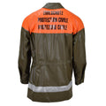 Giacca da pioggia dell'esercito svizzero originale Olive Civil Protection Waterproof Coat nuovo nuovo